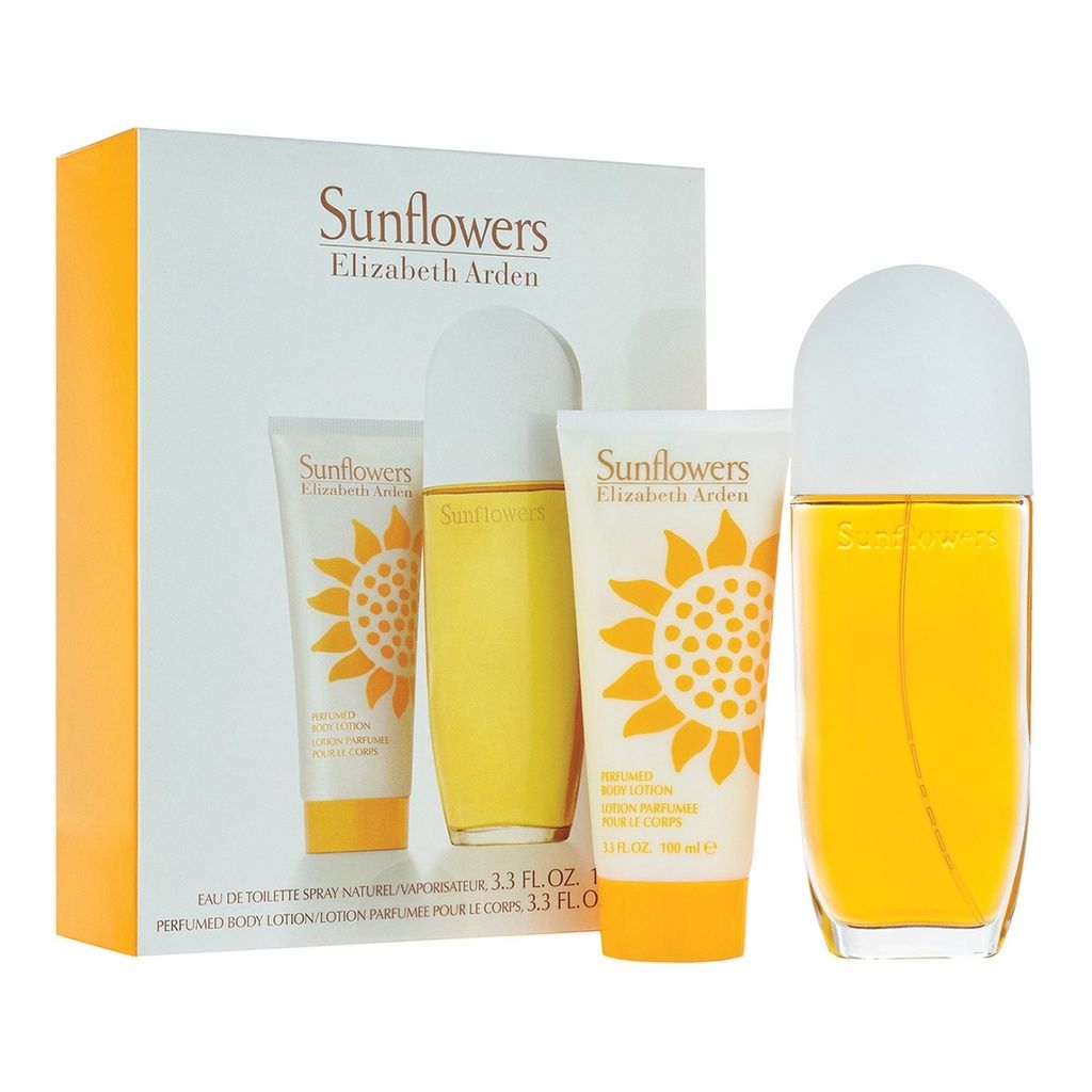 women LaBellePerfumes EDT 2 Sunflowers for 3.3 – Gift Set oz Piece