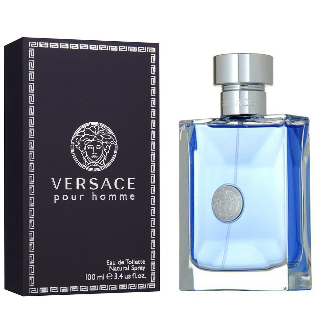  Versace Pour Homme Eau De Toilette Natural Spray, 3.4 Fl Oz :  Versace Cologne : Beauty & Personal Care