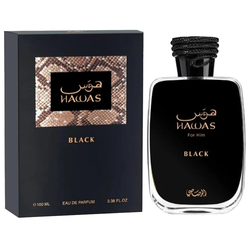 Hawas Black 3.4 oz EDP for men