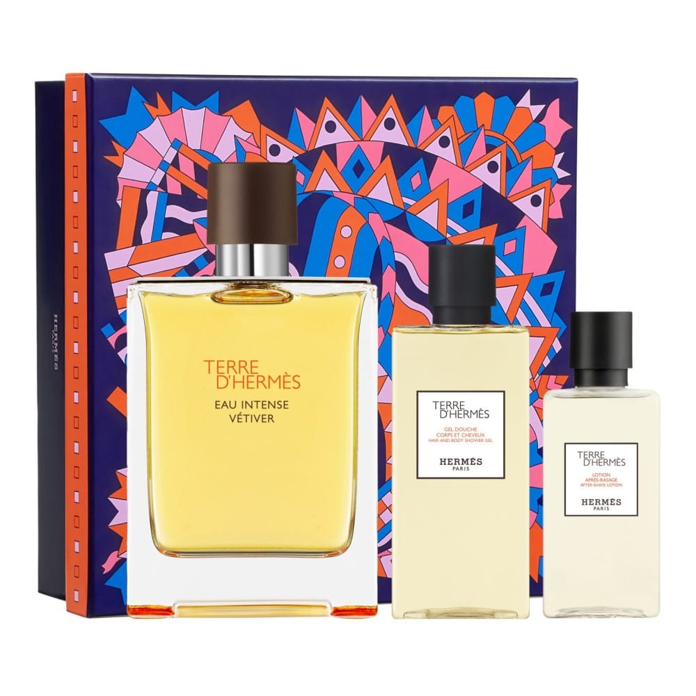 Terre D'Hermes Eau Intense Vetiver 3.3 oz EDP Gift Set for men