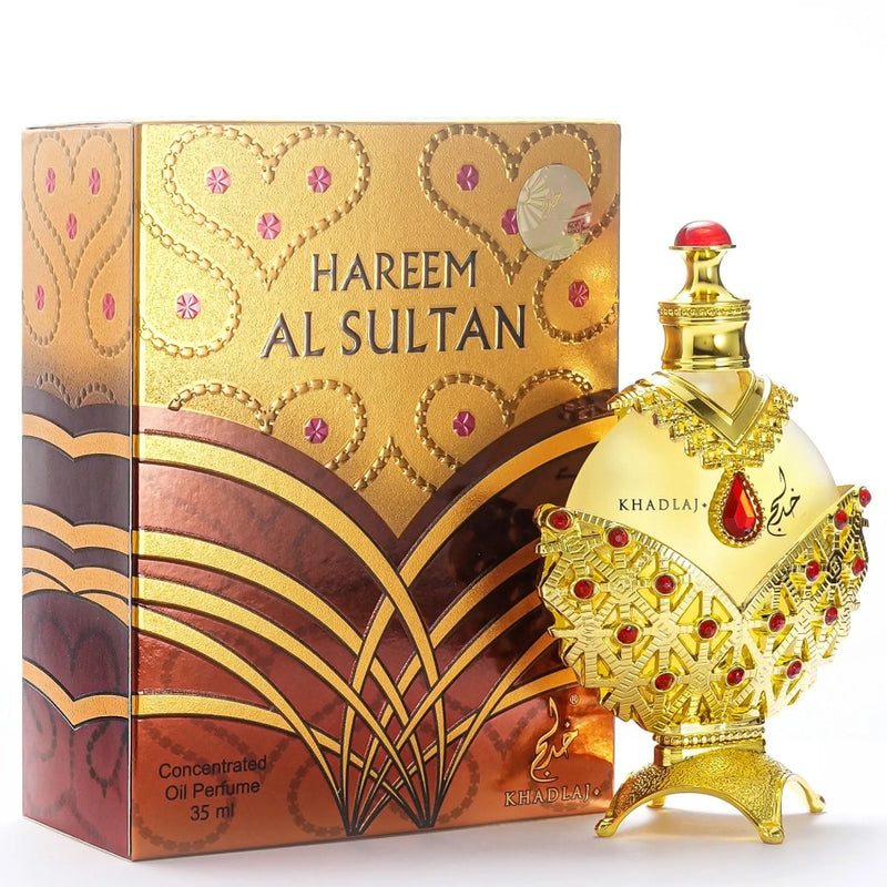 Khadlaj Hareem Al Sultan Gold 1.2 oz Aceite de perfume concentrado para mujeres