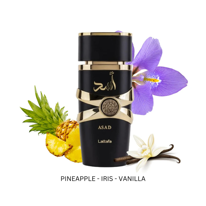 Asad by Lattafa Eau de Parfum Unisex 3.4 oz Asad by Lattafa Eau de Parfum Unisex 3.4 oz