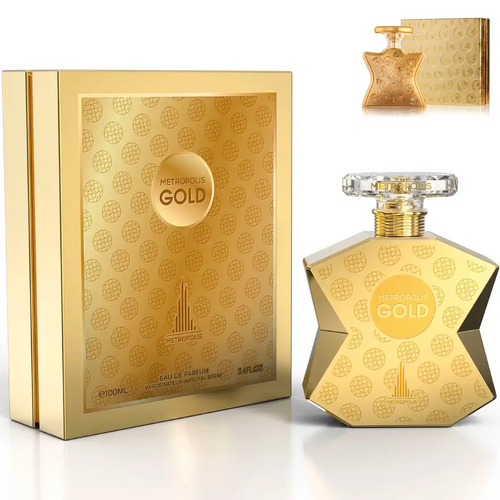 Metropolis Gold 3.4 oz EDP for unisex