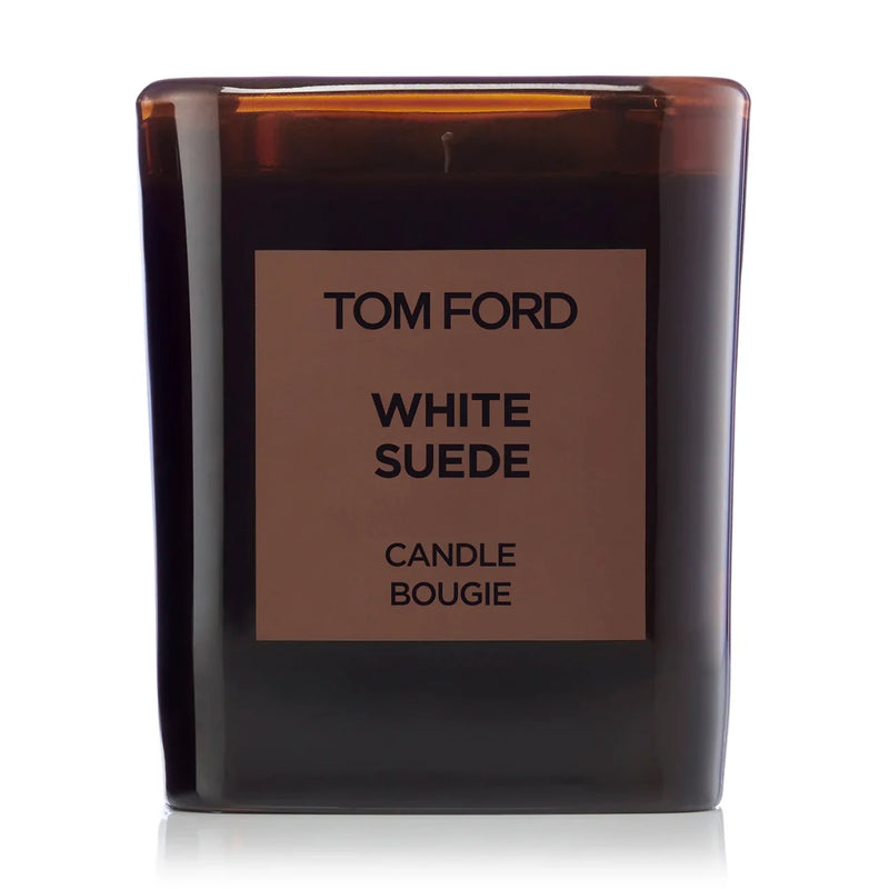 White Suede Candle
