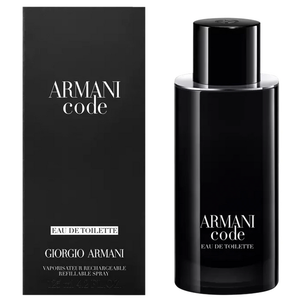 Armani Code Refillable Eau de Toilette 4.2 oz for Men