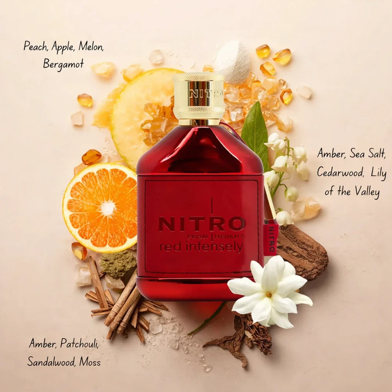 Bitro Red Nitro Red Intensely 3.4 oz extrait for men – LaBellePerfumes