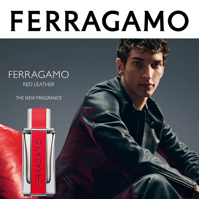 Ferragamo Red Leather 3.4 oz EDP for men – LaBellePerfumes Ferragamo Red Leather 3.4 oz EDP for men – LaBellePerfumes