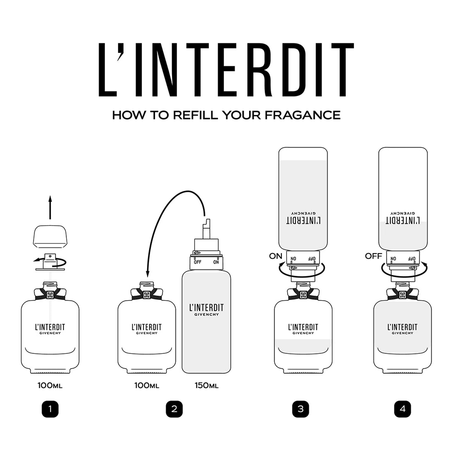 L'interdit refillable 3.4 oz EDP for women – LaBellePerfumes L'interdit refillable 3.4 oz EDP for women – LaBellePerfumes