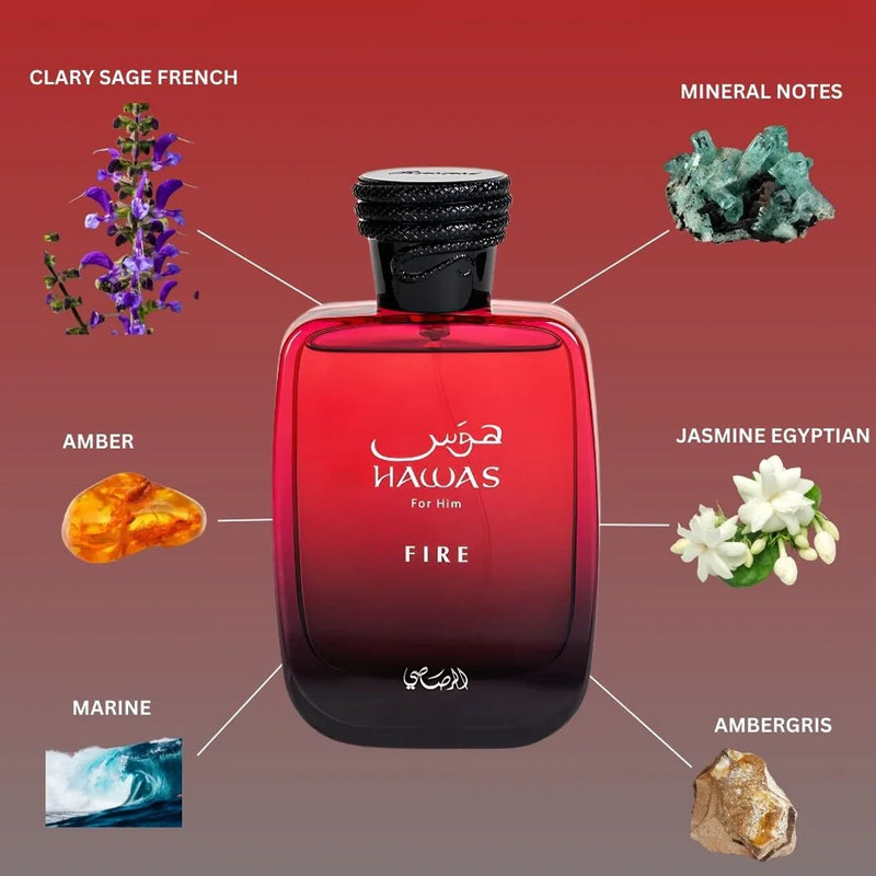 Hawas Fire 3.4 oz EDP unisex