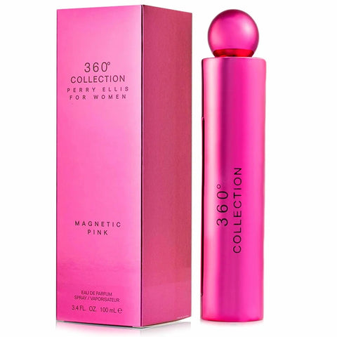 Perry Ellis 360 Collection Magnetic Pink Eau De Parfum Spray By Perry Ellis - 3.4 oz Perry Ellis 360 Collection Magnetic Pink Eau De Parfum Spray By Perry Ellis - 3.4 oz