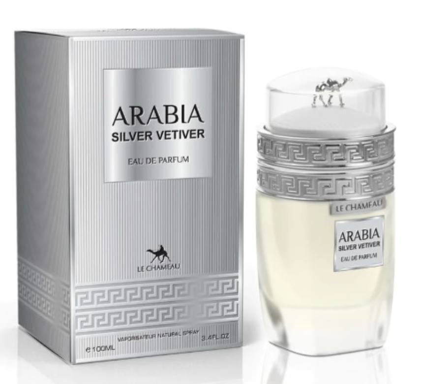 Arabia Silver Vetiver 3.4 oz EDP para hombres