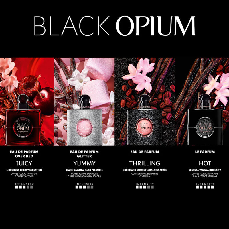 箱付き BLACK OP EAUDEPARFUM GLITTER Yves Saint Laurent Black Opium Eau de Parfum Glitter, 3 oz. - Macy's