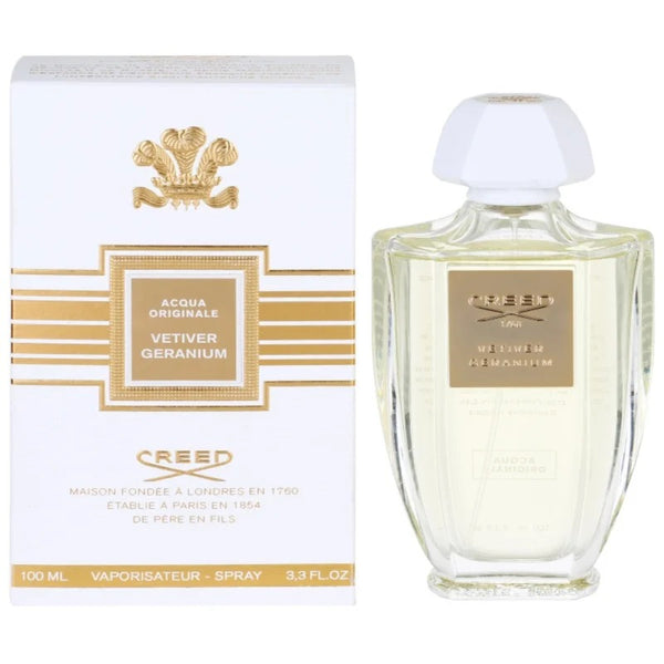 クリード CREED VETIVER GERANIUM Acqua Originale Vetiver Geranium 3.3 oz for women – LaBellePerfumes