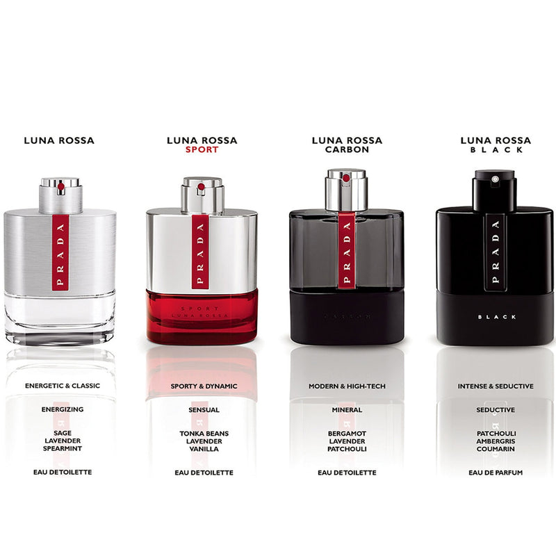 – Luna for Rossa Black oz LaBellePerfumes EDP men 3.4 Prada