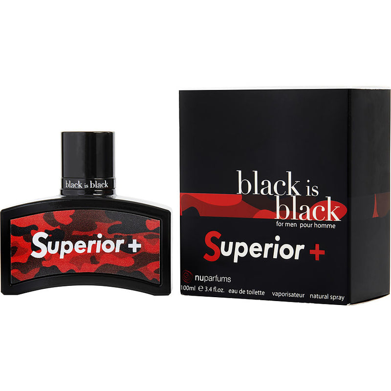Black Is Black Superior + 3.4 oz EDT for men