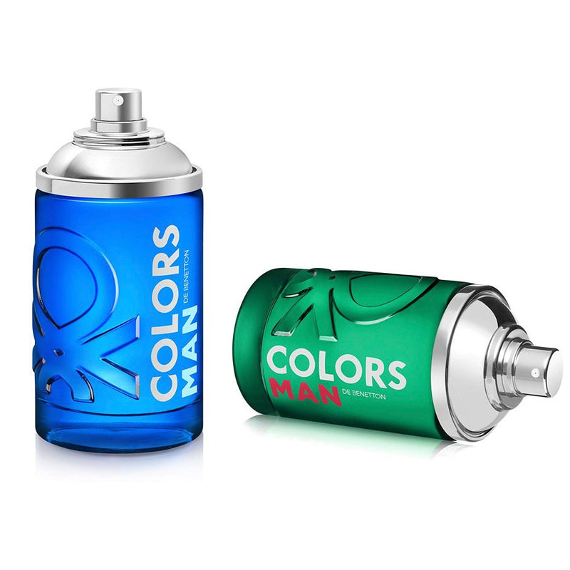 Benetton Colors Man Blue Eau de Toilette Spray For Men 3.4 Oz
